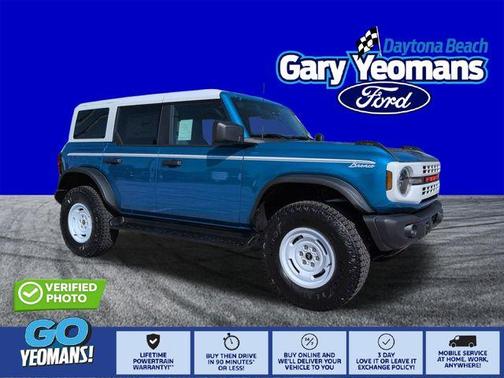 Blue 2026 Ford Bronco Heritage Edition