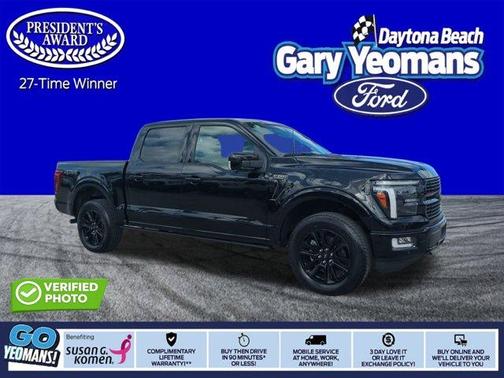 Black Metallic 2025 Ford F-150 Platinum Truck