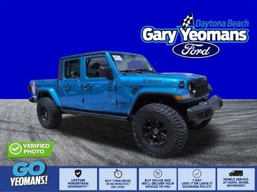 Hydro Blue Pearlcoat 2024 Jeep Gladiator Sport
