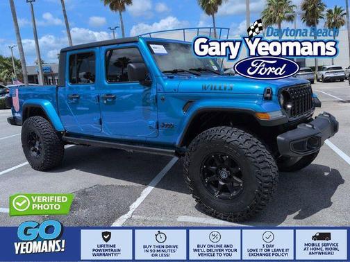 Hydro Blue Pearlcoat 2024 Jeep Gladiator Sport