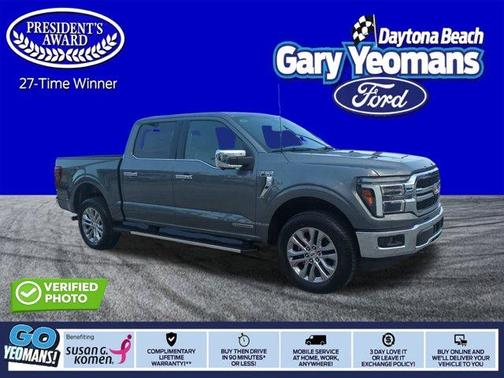 Gray Metallic 2025 Ford F-150 Lariat Truck
