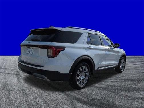 White Metallic 2026 Ford Explorer Platinum