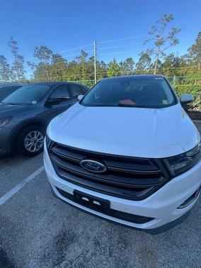 White Platinum Clearcoat Metallic 2016 Ford Edge Sport
