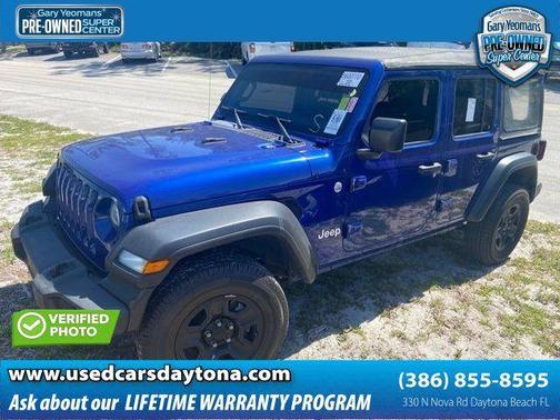 Ocean Blue Metallic 2018 Jeep Wrangler Unlimited Sport