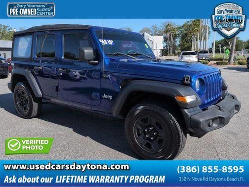 Ocean Blue Metallic 2018 Jeep Wrangler Unlimited Sport