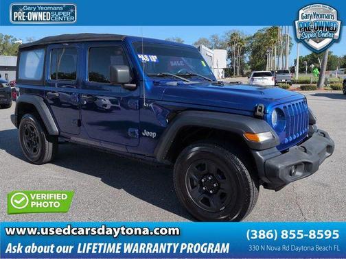 Ocean Blue Metallic 2018 Jeep Wrangler Unlimited Sport