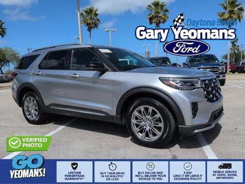 Silver Metallic 2025 Ford Explorer Platinum