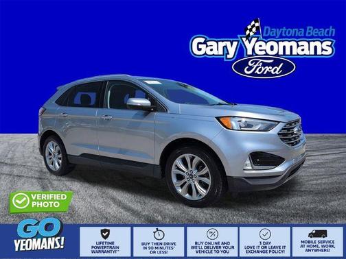 Silver 2020 Ford Edge Titanium