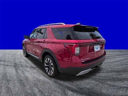Red Metallic 2026 Ford Explorer Platinum