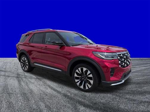 Red Metallic 2026 Ford Explorer Platinum