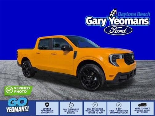 Orange 2026 Ford Maverick Lariat