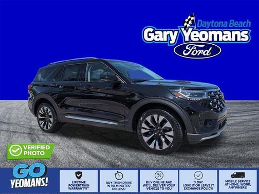Black 2026 Ford Explorer Platinum