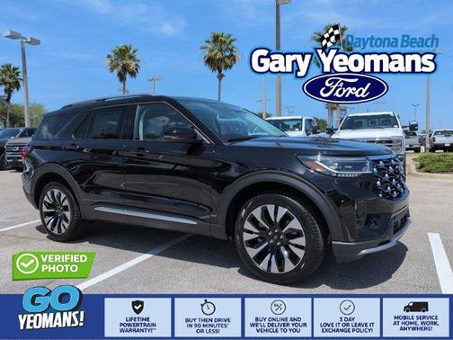 Black 2026 Ford Explorer Platinum