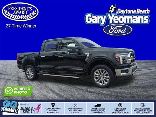 Black Metallic 2025 Ford F-150 Lariat Truck