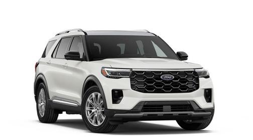White 2026 Ford Explorer Platinum