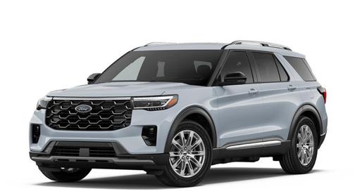 Silver 2026 Ford Explorer Platinum