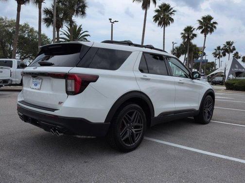 White Metallic 2025 Ford Explorer ST