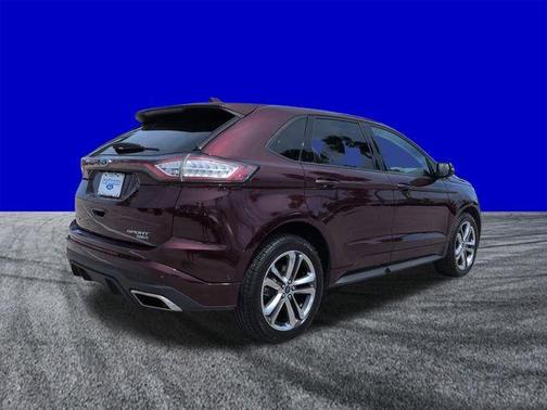 Burgundy 2018 Ford Edge Sport