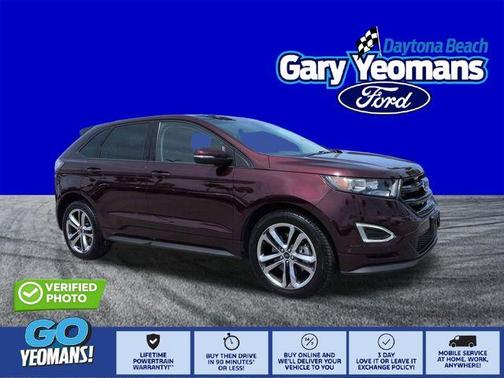 Burgundy 2018 Ford Edge Sport