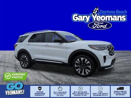 White 2026 Ford Explorer Platinum