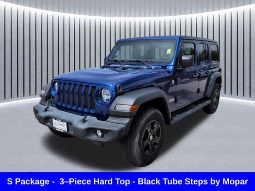 Ocean Blue Metallic Clearcoat 2019 Jeep Wrangler Unlimited Sport