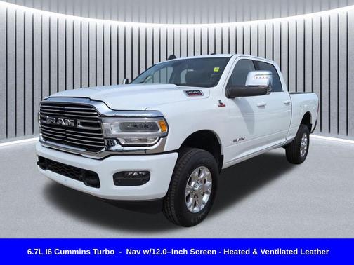 Bright White Clearcoat 2024 RAM 2500 Laramie Crew Cab 4x4 6'4' Box