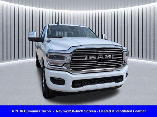 Bright White Clearcoat 2024 RAM 2500 Laramie Crew Cab 4x4 6'4' Box