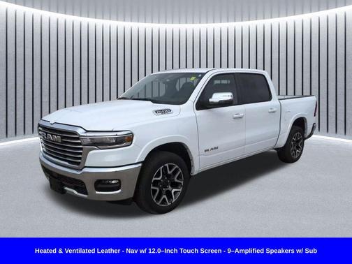 Bright White Clearcoat 2025 RAM 1500 Laramie