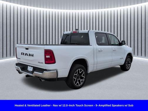 Bright White Clearcoat 2025 RAM 1500 Laramie