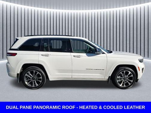 Bright White Clearcoat 2023 Jeep Grand Cherokee Overland