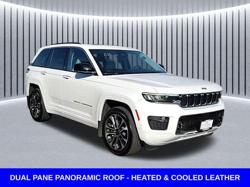 Bright White Clearcoat 2023 Jeep Grand Cherokee Overland