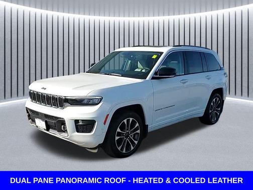 Bright White Clearcoat 2023 Jeep Grand Cherokee Overland