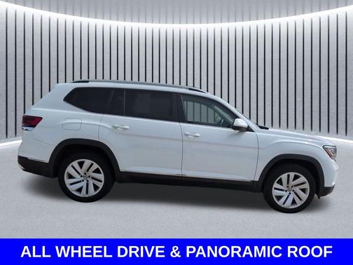 Pure White 2021 Volkswagen Atlas 3.6L SEL