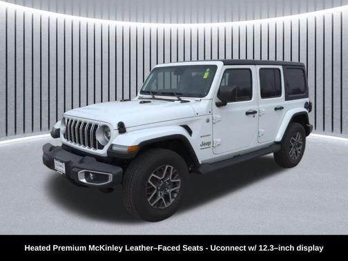 Bright White Clearcoat 2024 Jeep Wrangler 4-Door Sahara