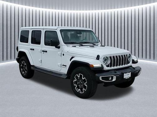 Bright White Clearcoat 2025 Jeep Wrangler 4-Door Sahara 4x4