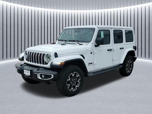 Bright White Clearcoat 2025 Jeep Wrangler 4-Door Sahara 4x4