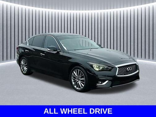 Black Obsidian 2024 INFINITI Q50 3.0t LUXE