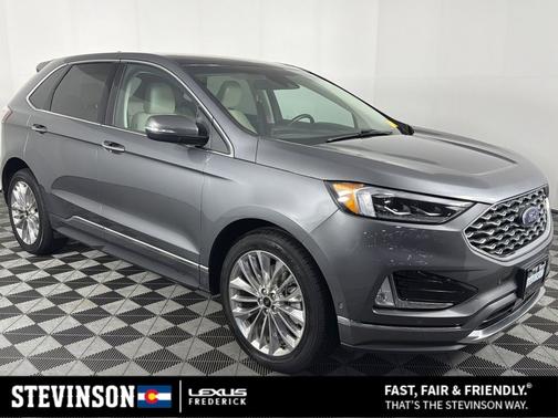 Gray Metallic 2021 Ford Edge Titanium
