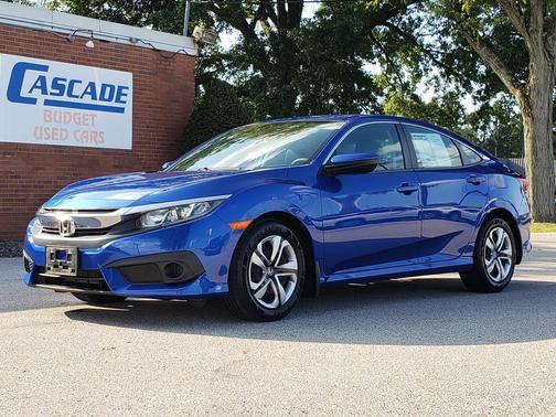 Aegean Blue Metallic 2016 Honda Civic LX