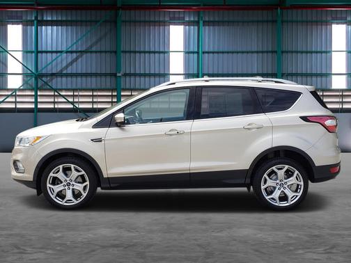 White Gold Metallic 2017 Ford Escape Titanium