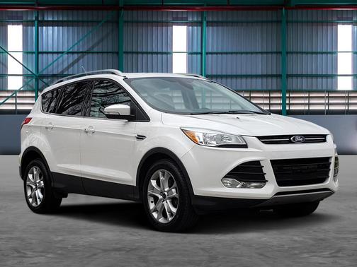 White Platinum Metallic Tri-Coat 2015 Ford Escape Titanium