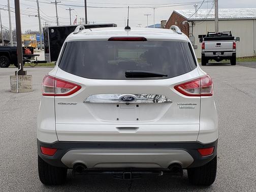 White Platinum Metallic Tri-Coat 2015 Ford Escape Titanium