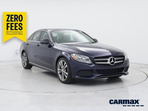 Blue 2016 Mercedes-Benz C-Class