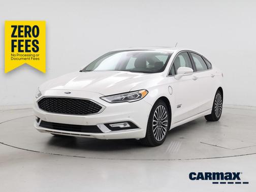White 2017 Ford Fusion Energi Platinum