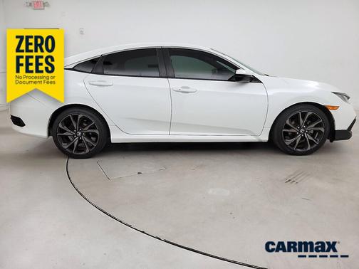 White 2019 Honda Civic Sport