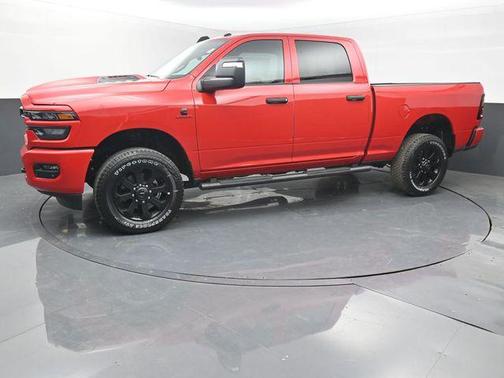 Flame Red Clearcoat 2026 RAM 2500 Black Express Crew Cab 4x4 6'4' Box