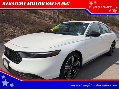 White 2025 Honda Accord Hybrid Sport