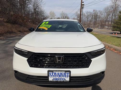 White 2025 Honda Accord Hybrid Sport