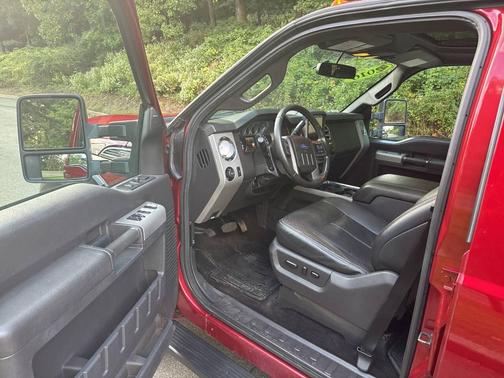 Red 2016 Ford F-250 Lariat