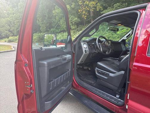 Red 2016 Ford F-250 Lariat